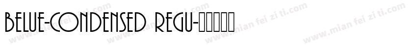 Belue-Condensed Regu字体转换
